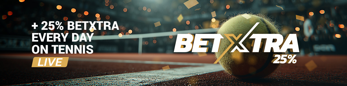 BetXtra - Tennis live (terre battue) 25% live