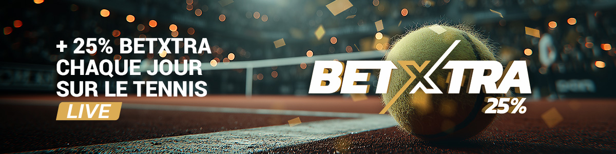BetXtra - Tennis live (terre battue) 25% live
