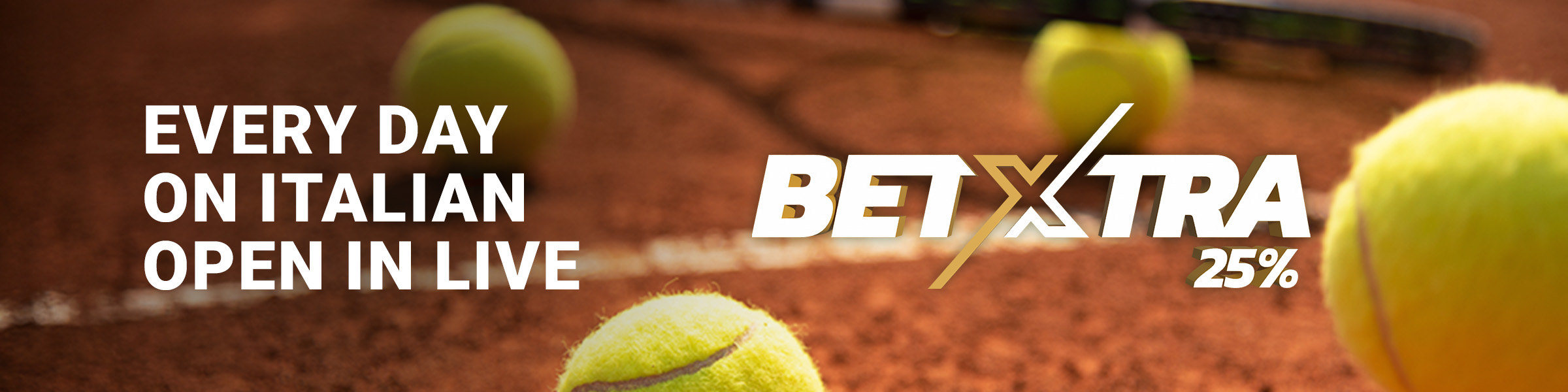 BetXtra - Masters de Rome - 25% Live